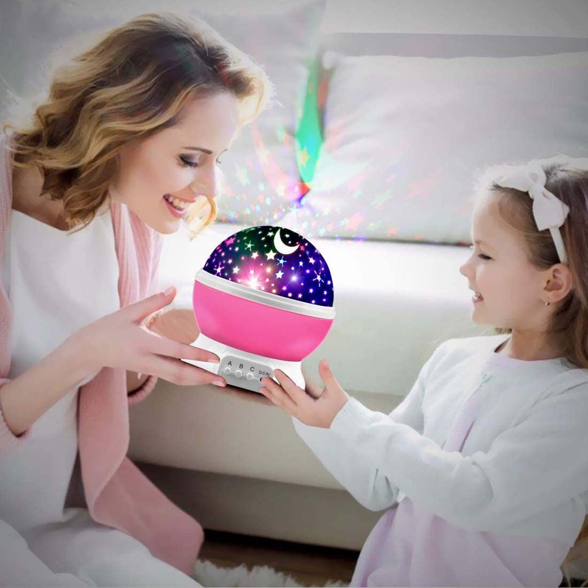 Find LED Starry Projector Lamp Baby Night Light USB Romantic Rotating Moon Cosmos Sky Star Projection Lamp For Kids Baby Bedroom Living Room for Sale on Gipsybee.com with cryptocurrencies