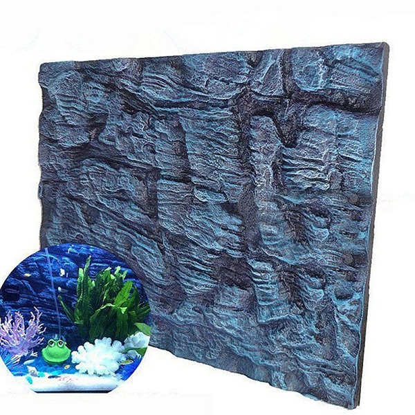 

Водные создания Универсальные скалы Аквариум фон 3D-пены Fish Tank фон