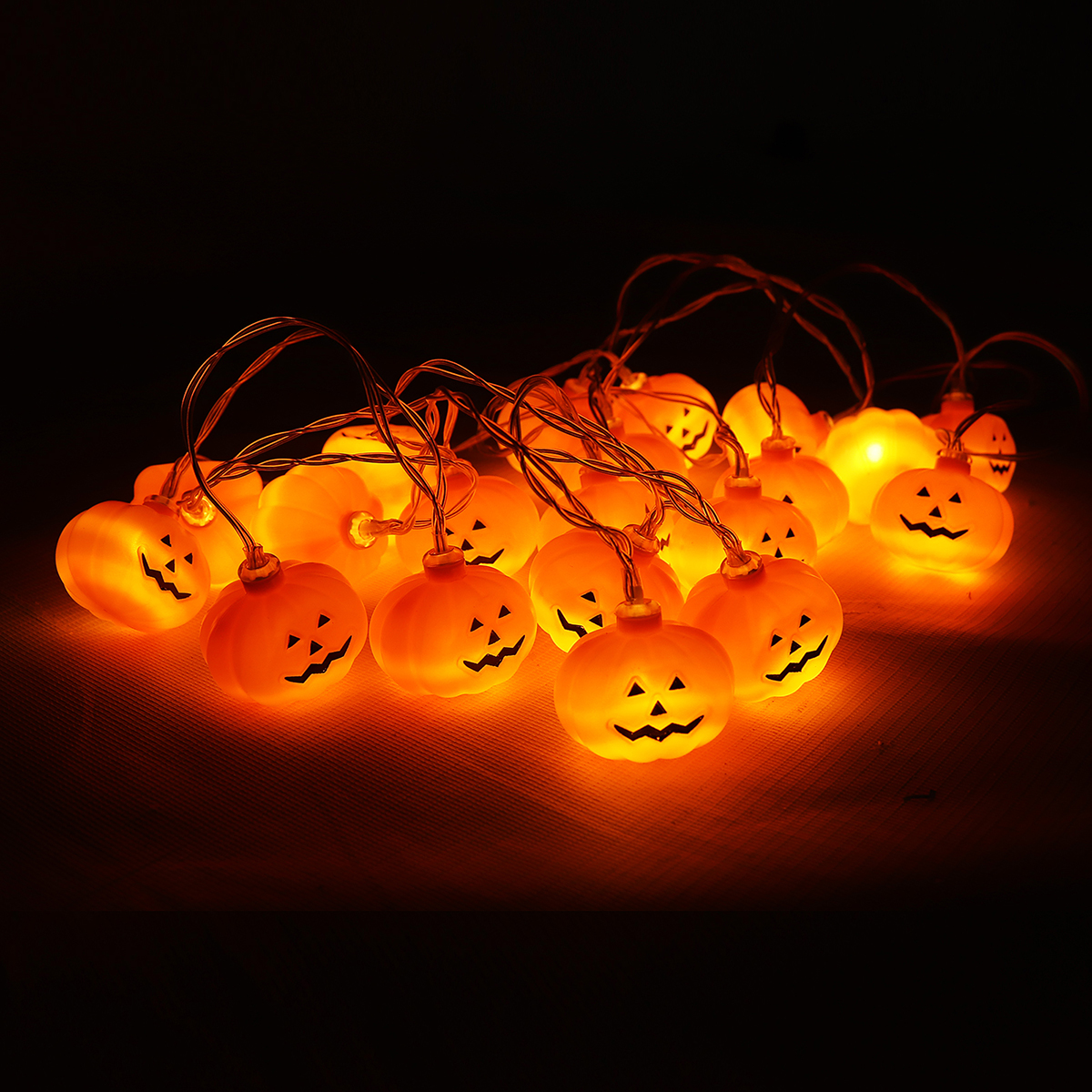 Find 9 8ft Halloween Decorations 20 LED Pumpkin String Lights Home Garden Decor Warm White for Sale on Gipsybee.com with cryptocurrencies