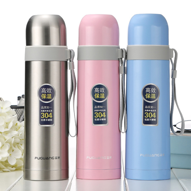 

Fuguang Vacuum Stainless Steel Vacuum Flask Male And Female Students Bullet Children's Kettle Creative Portable Water Cup 500ml