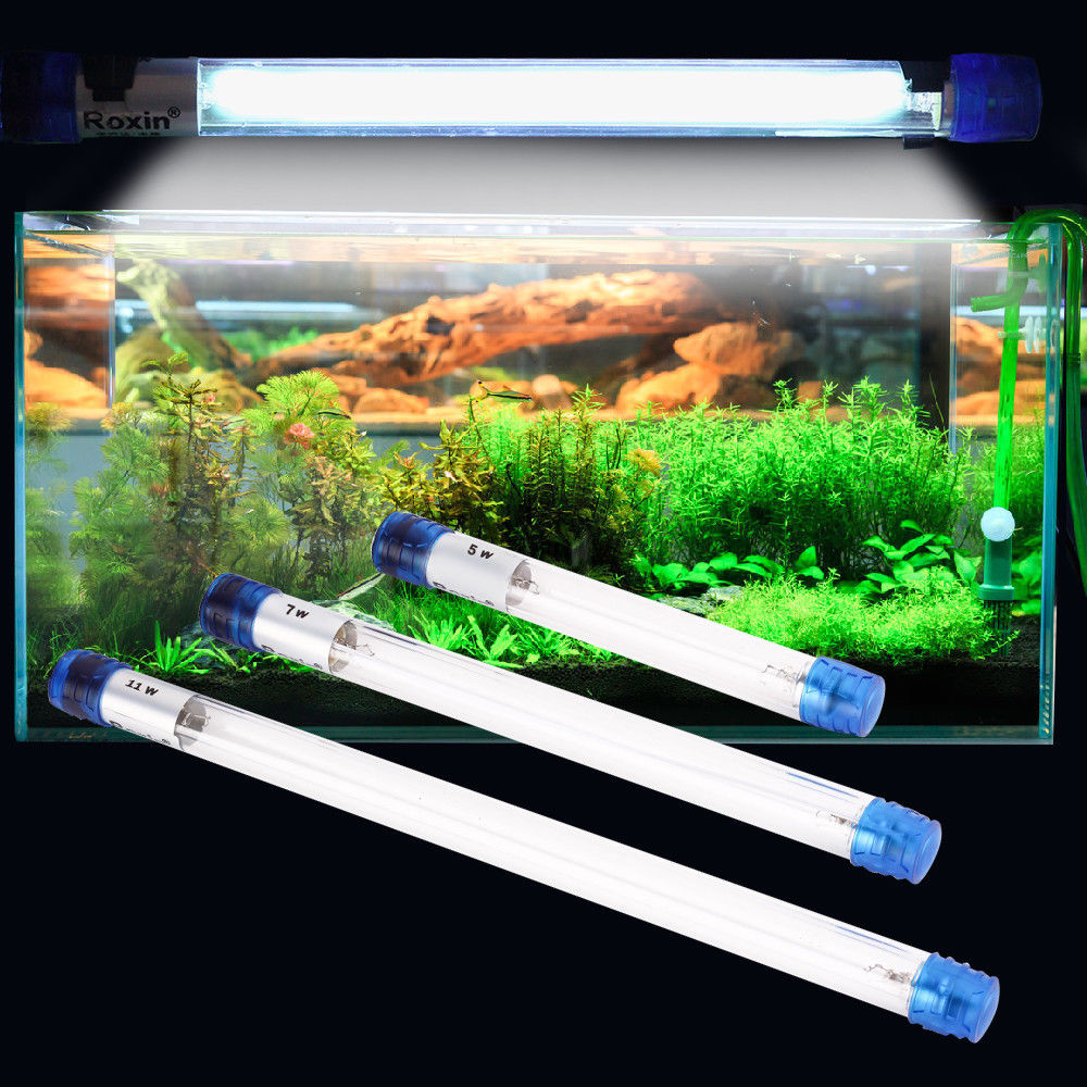 

5W 7W Аквариум Ультрафиолетовый стерилизатор Light Fish Tank Water Clean Лампа AC110V / AC220V