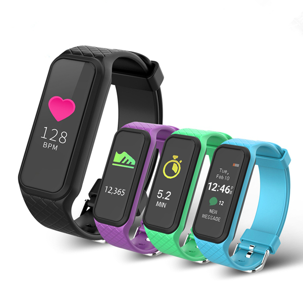 

Bakeey X3 Blood Pressure Heart Rate Monitor Pedometer Fitness Tracker bluetooth Smart Wristband