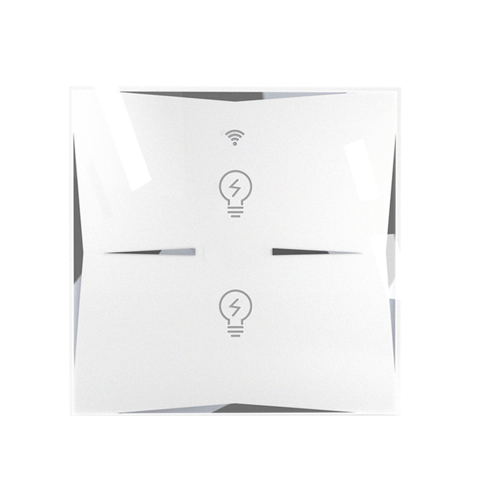

MoesHouse WiFi Smart EU Тип 2-сторонний сенсорный выключатель света Работа с Amazon Alexa Google Home AC100-240V