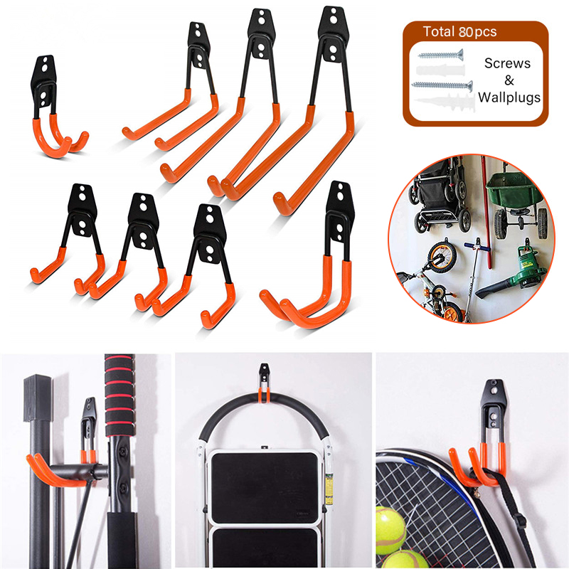 Find 10-Pack Wall Mounted Garage Hooks Set Workshop Garden Tools Storage Organizer for Sale on Gipsybee.com with cryptocurrencies