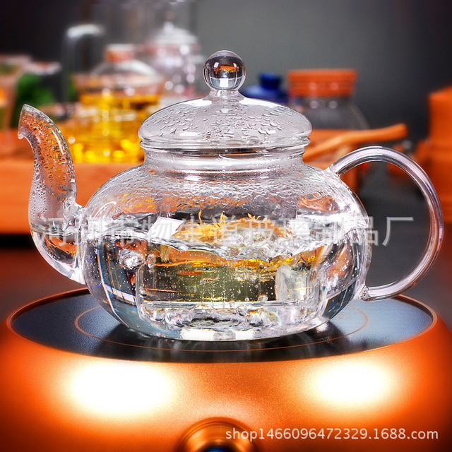 

Термостойкий Стеклянный Цветочный Чайник Чайник Pu'er Kung Fu Красный Чай С Фильтром Электрический Керамический Плита Чайник