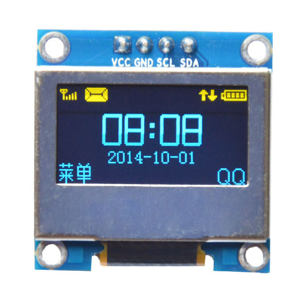 

0.96 Inch 4Pin Blue Yellow IIC I2C OLED Display With Screen Protection Cover For Arduino
