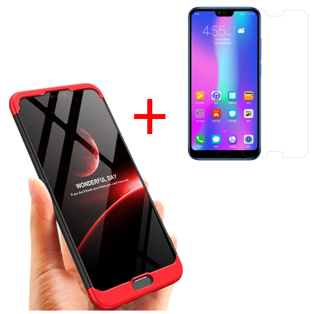 

Bakeey™ 3 in 1 360° Full Protective Case+Tempered Glass Screen Protector For Huawei Honor 10