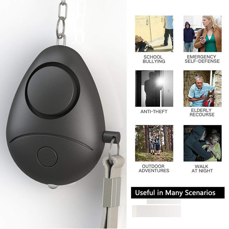 XANES ZQ-014 130db Super Loud Emergency Self Defense Personal Security Alarm Keychain Light Mini Portable For Women Kids Elders 65