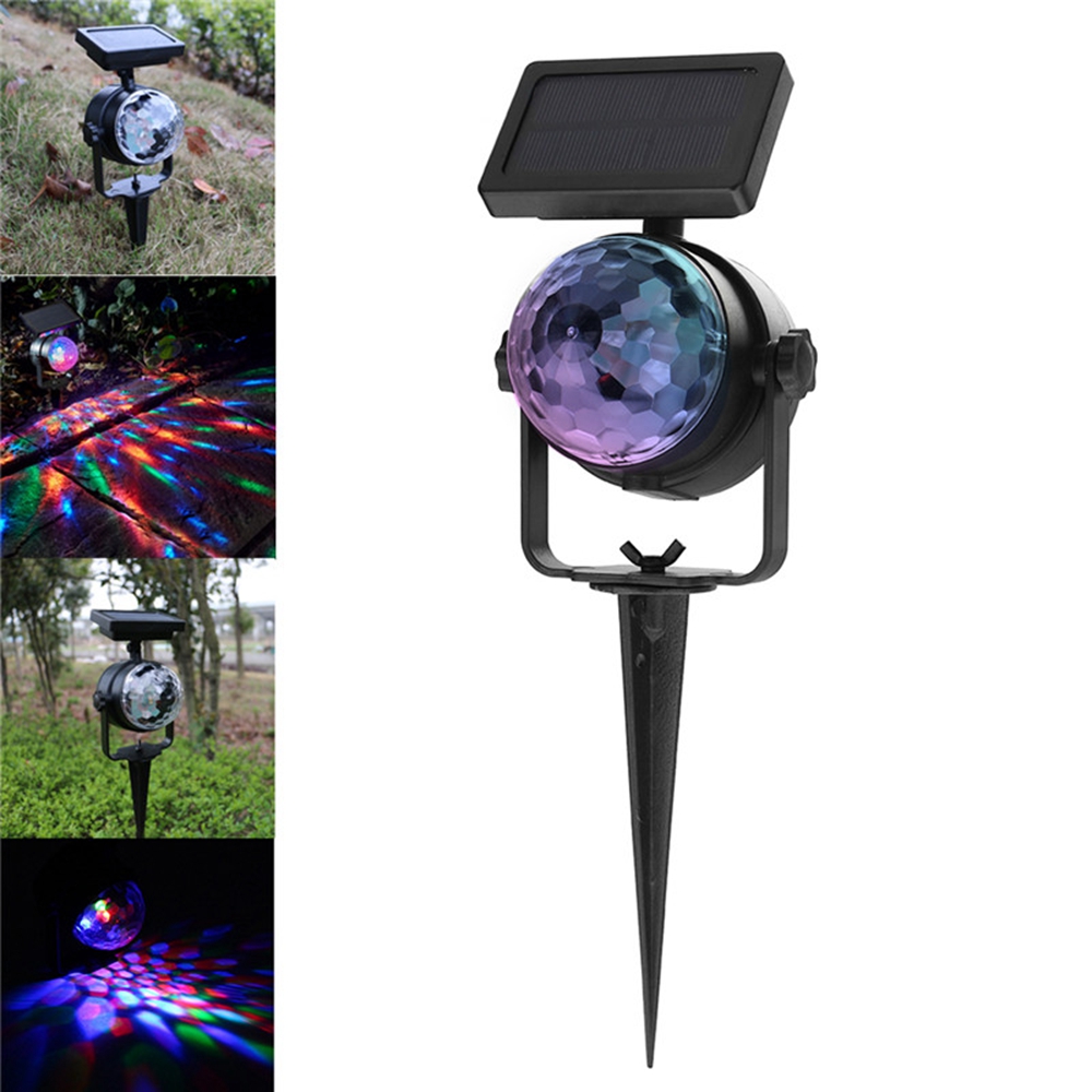 

RGB Crystal Ball LED Сценический свет Солнечная Светильник с подсветкой / переключателем