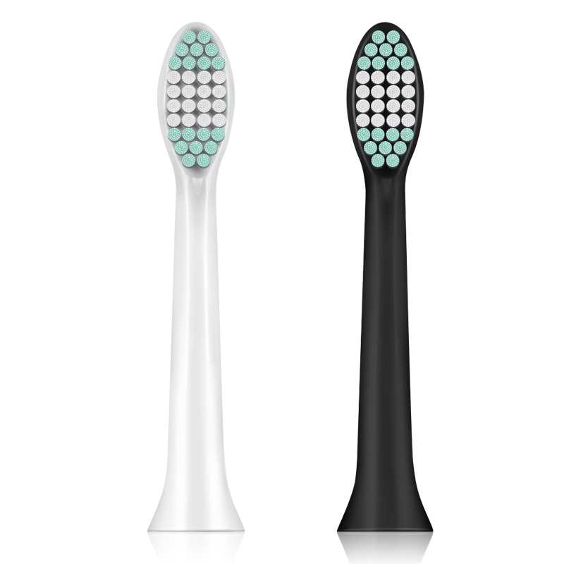

ToothBrush Head White & Black forPA-213 Ultrasonic Vibration Electric Toothbrush