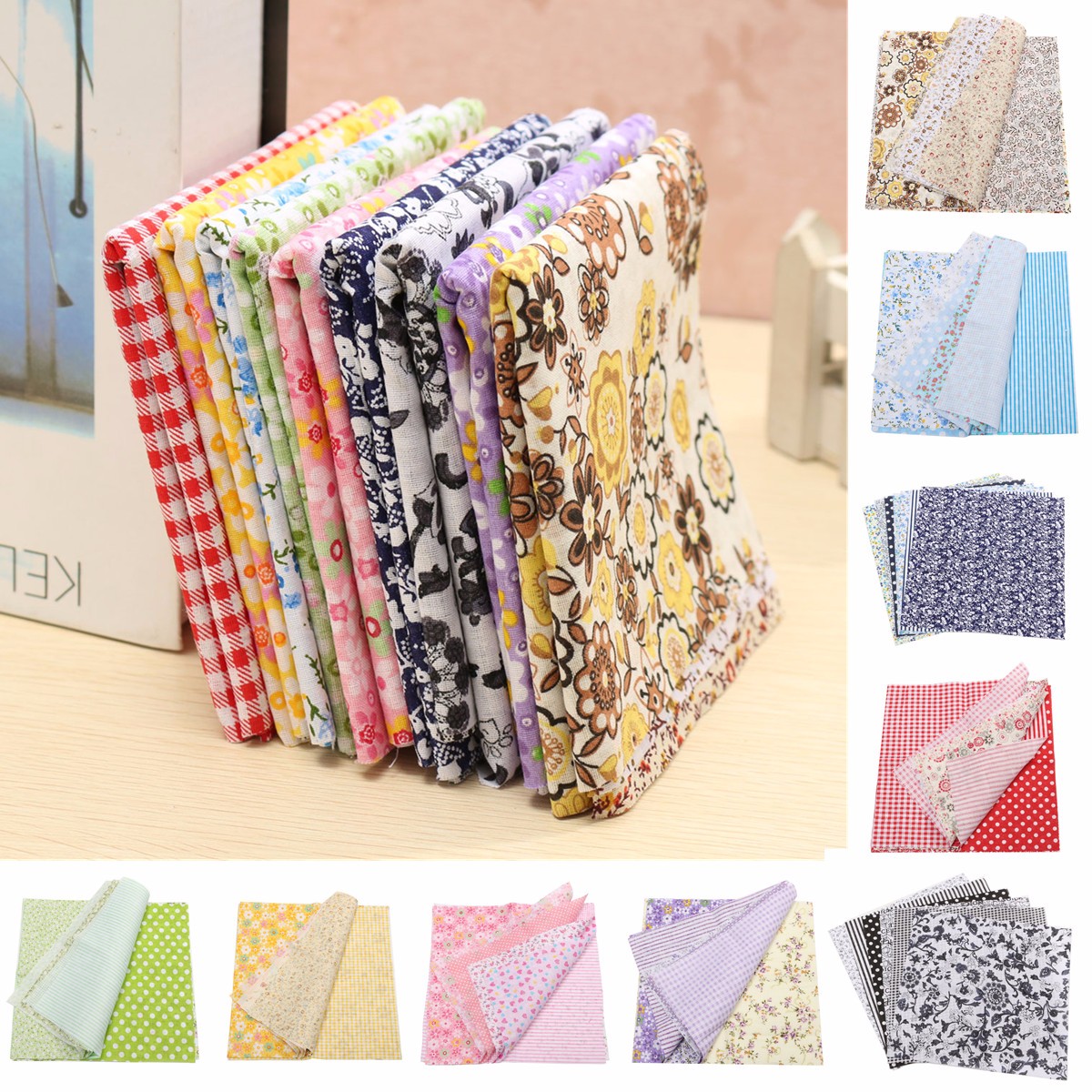 Find 10 x 10 Bundle Lot of 7 Fat Quarters No Duplicates 100 Cotton Quilting Fabric for Sale on Gipsybee.com with cryptocurrencies
