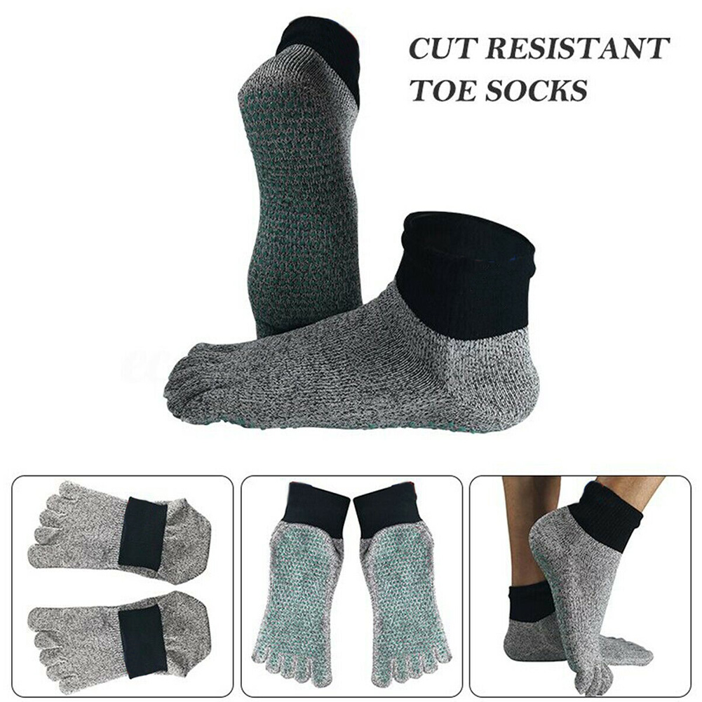 5 toe cut resistant socks comfortable anti-slip yoga socks hiking ...