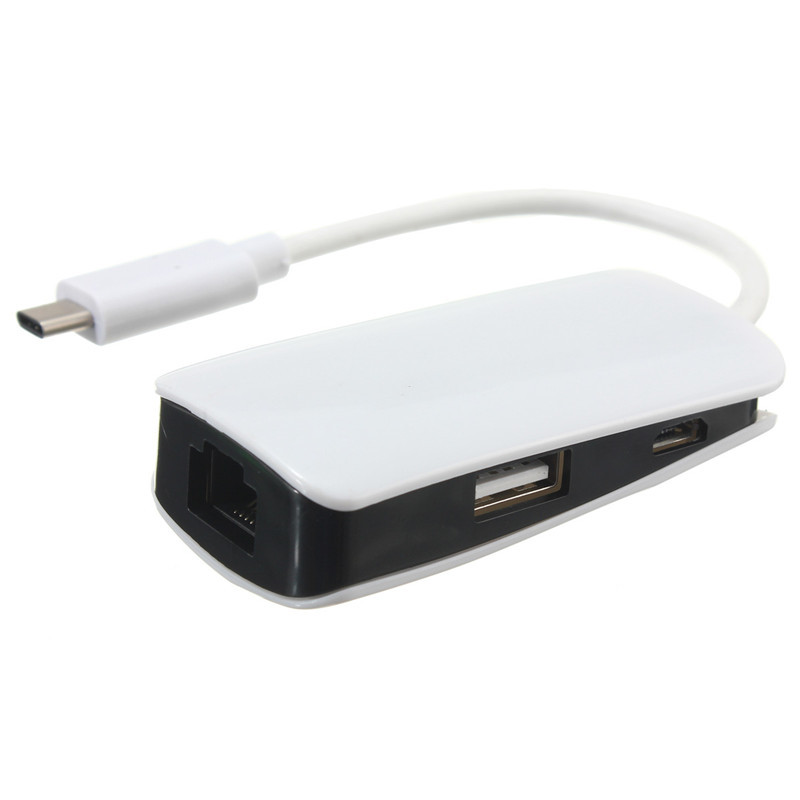 

Тип-c usb 3.1 к гигабиту micro-USB центра usb 2.0 с 2 портами адаптер rj45 lan Ethernet