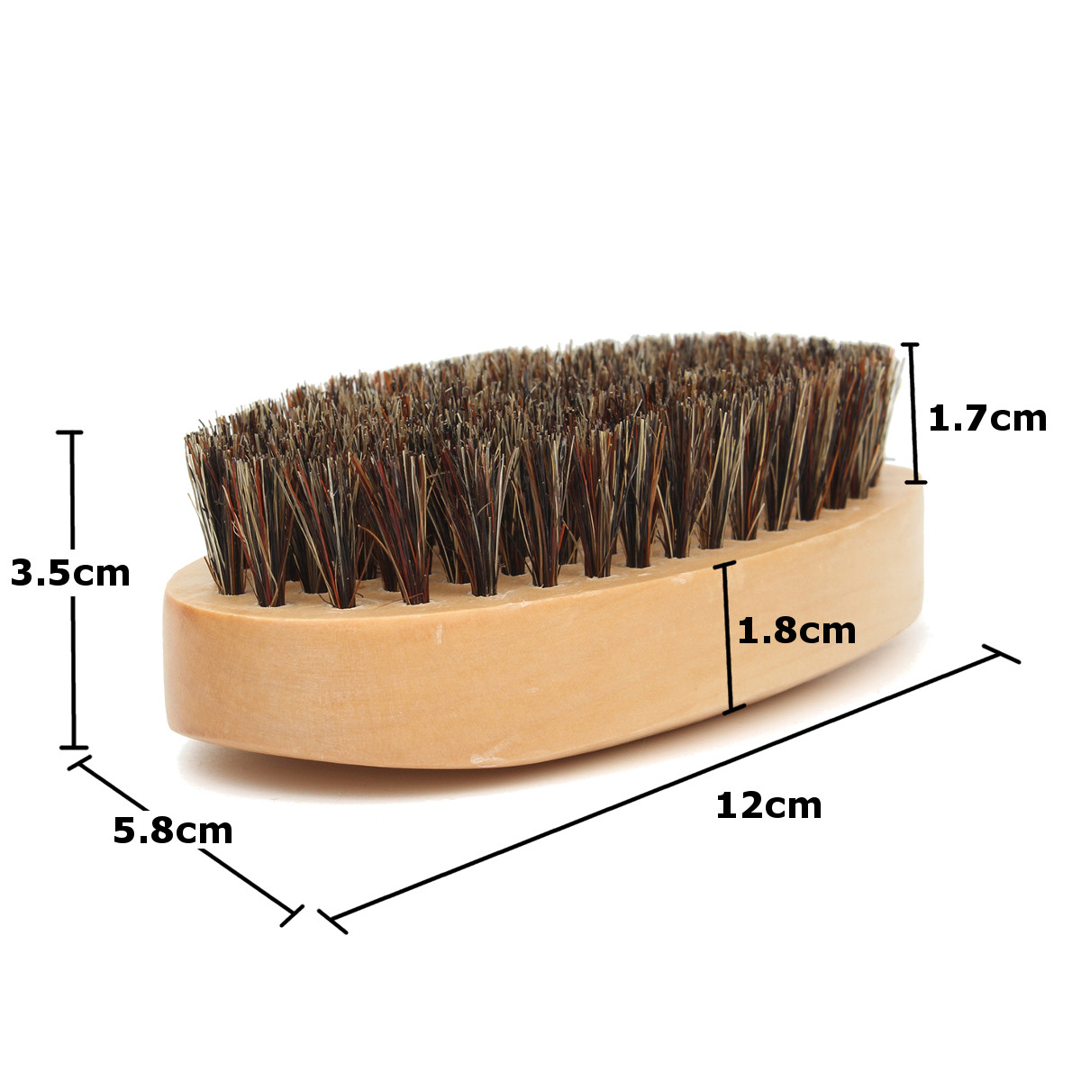 Wood Handle Boar Bristle Beard Taming Mustache Brush Smooth Style Hair Comb