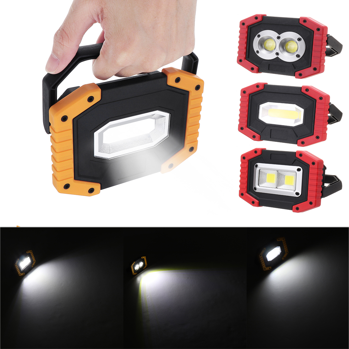

Xmund 30W USB LED COB Outdoor 3 Modes Work Light Camping Emergency Lantern Flashlight Spotlight Searchlight