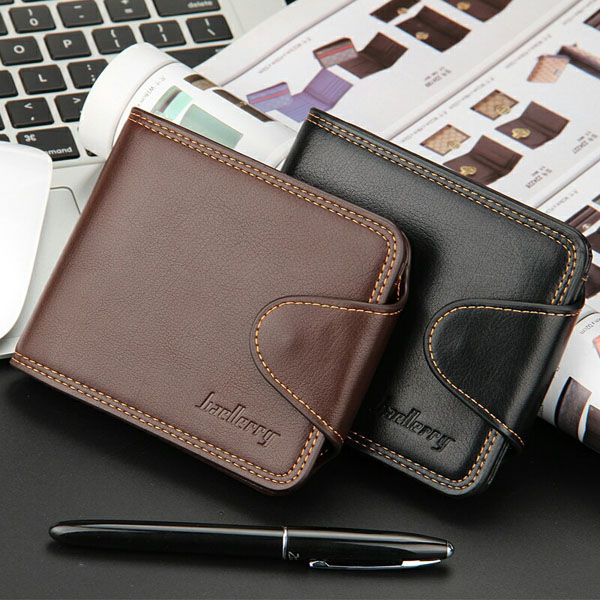 Men Wallet, Business Casual Zipper, Short Card Holder Wallet