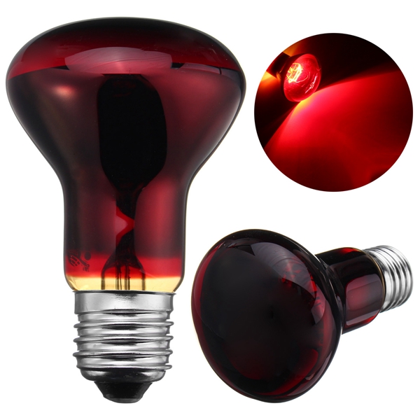 

E27 R63 25W 50W 75W 100W Red Nightlight Heater Reptile Light Lamp AC220-240V