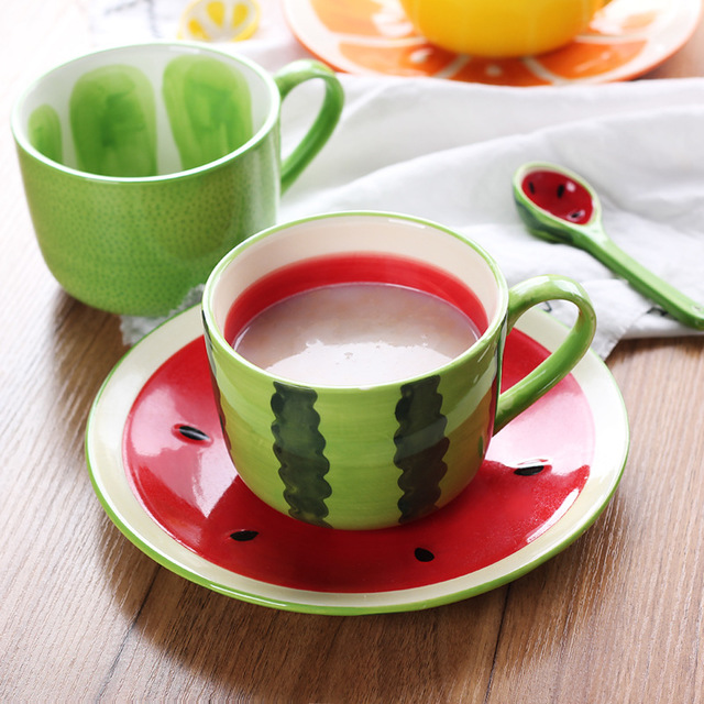 

Творческий Керамический Кубок большой емкости кружка кружка пара чашка кофе чашка молоко чашка фрукты чашка завтрак чашка