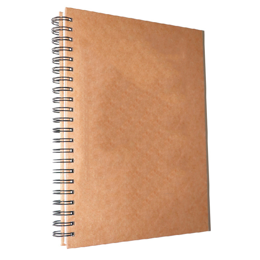 Find A4 Beige White Sketchbook Iron Coil Thickened Cow Leather Book Drawing Sketching Painting Book For Sutdent for Sale on Gipsybee.com with cryptocurrencies