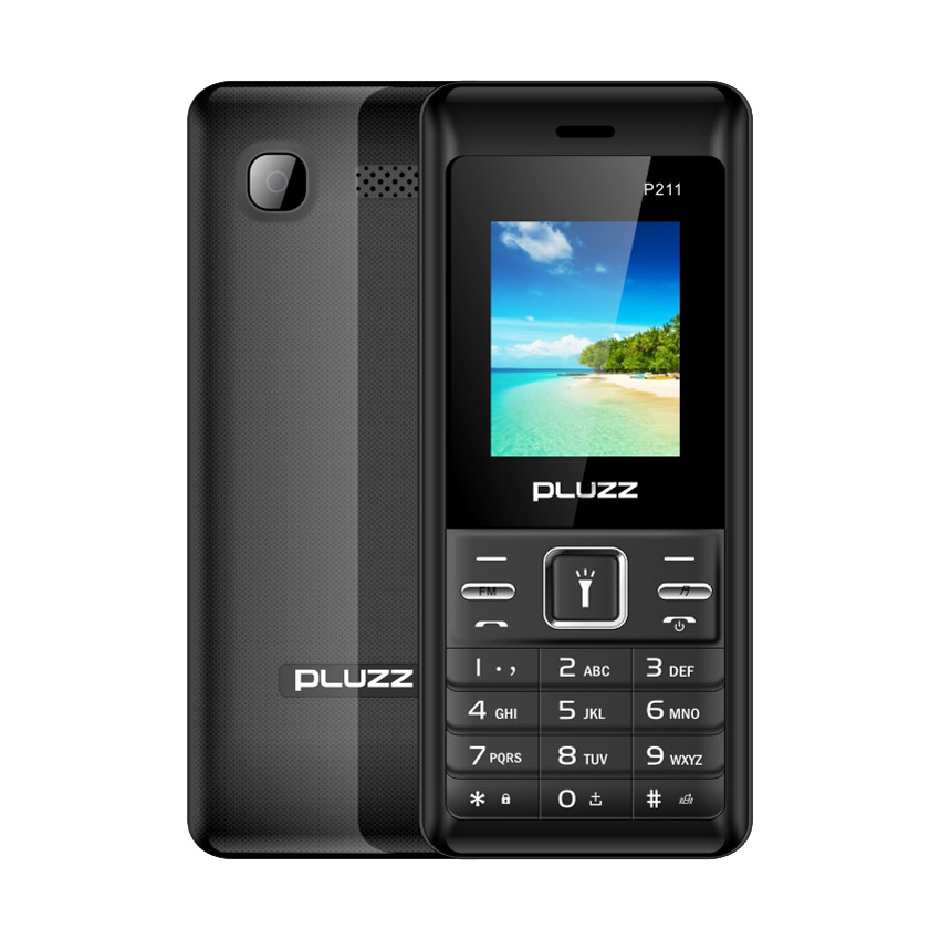 

PLUZZ P211 1.77'' 3000mAh FM Radio Flashlight Big Speaker Dual SIM Card Long Standby Feature Phone