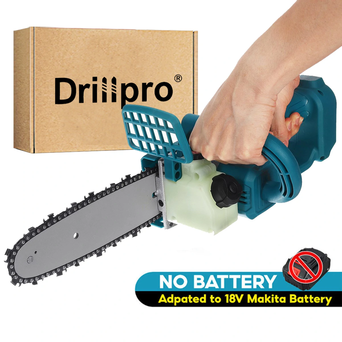 Drillpro 8 calowa piła akumulatorowa ze smarownikiem z EU za $35.64 / ~141zł