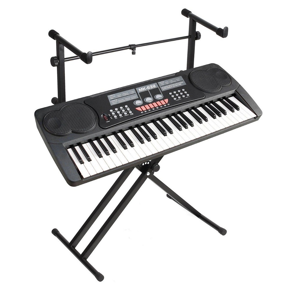 

2 Tiers X Style Adjustable Клавиатура Стенд Складной электронный держатель для фортепиано