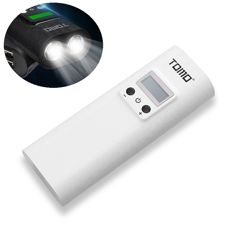 

3 in1 TOMO New K2 LCD Display USB Rechargeable Flashlight & DIY Rapid 18650 Battery Charger & Outdoor Travel Power Bank