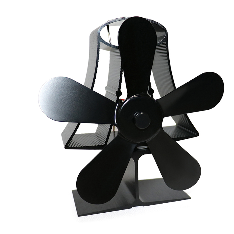 

5 Blade Heat Self-Powered Wood Stove Fan Burner Fireplace Silent Ecofan