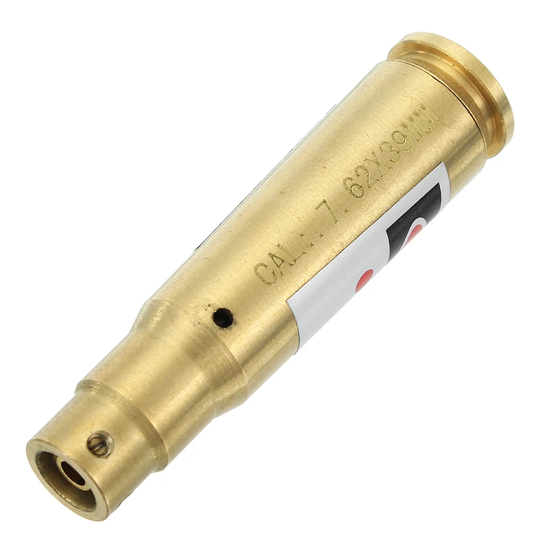 CAL 7.62x39 Laser Bore Sighter Red Dot Sight Brass Cartridge Bore Sighter Caliber