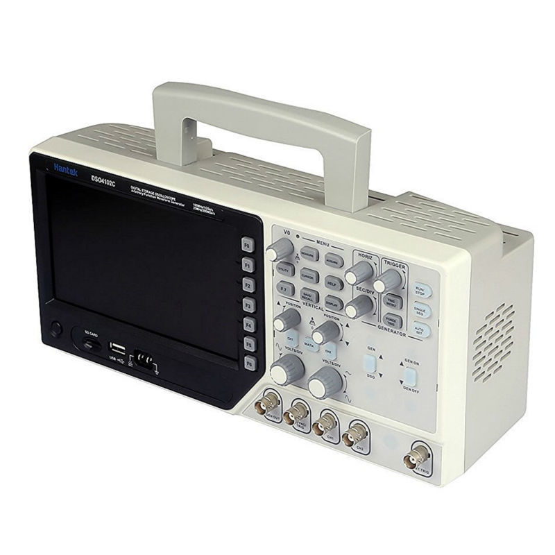 Hantek DSO4102C - Oscilloscopio digitale a 2 canali, 100 MHz, USB, sincronizzatore di segnale 4