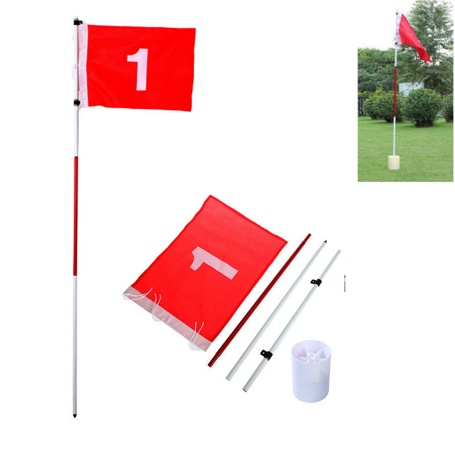 

Флаг поля для гольфа и чашка Палка Вставка комплекта Backyard Training Aid На открытом воздухе Golf Practice Flagstick