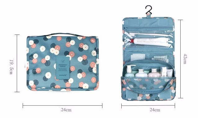 Honana BX-111 Waterproof Travel Wash Cosmetic Bag Compact Cube Pouch Storage Bag Mesh Organizer