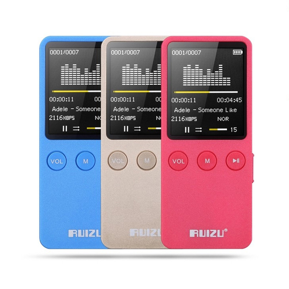 

RUIZU X08 8GB Flac Lossless Hifi 1.8 дюймов Экран MP3 Музыкальный плеер FM Радио Приемник Карточка TF поддержки