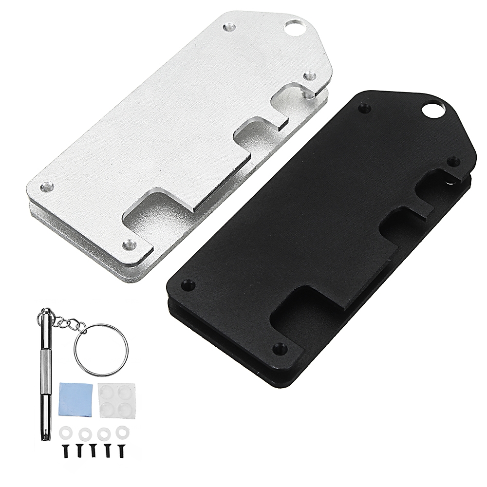 

Black/Silver Ultra-thin ZV2 CNC Aluminum Alloy Protective Case Enclosure Box With Screwdriver For Raspberry Pi Zero/w