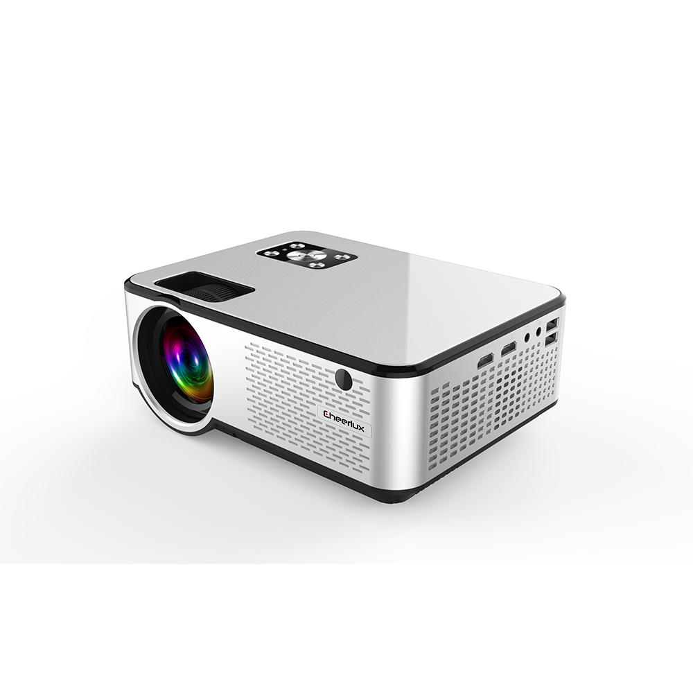 

Cheerlux C9 LCD Projector 2800 Lumens 1280 x 720 Native Resolution Home Entertainment Commercial Projector-Basic Version