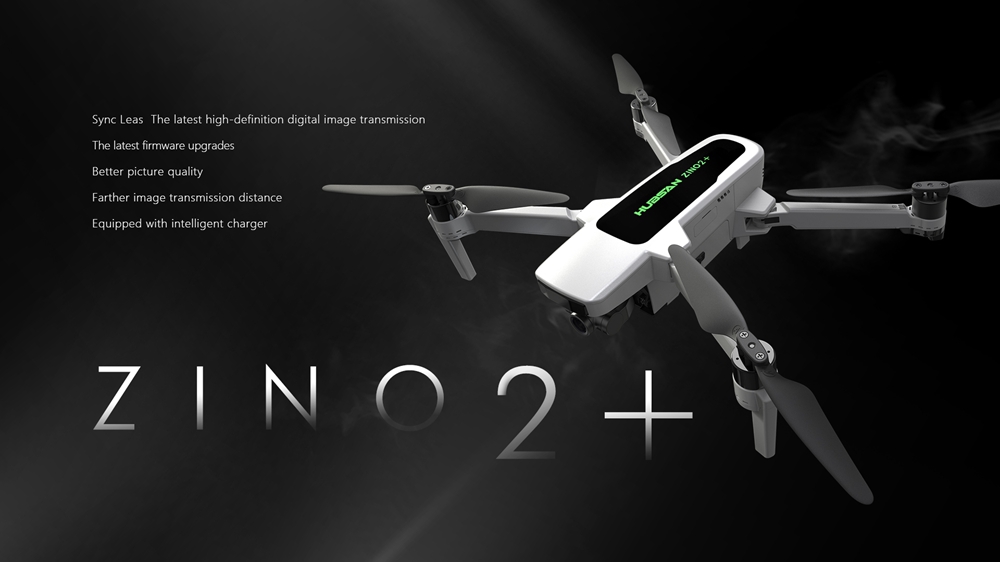 Hubsan Zino 2+ Plus GPS Latest Syncleas 9KM FPV with 4K 60fps Camera 3-axis Gimbal 35mins Flight Time RC Drone Quadcopter RTF 1