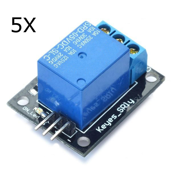 

5Pcs 5V Relay 5-12V TTL Signal 1 Channel Module High Level Expansion Board For Arduino