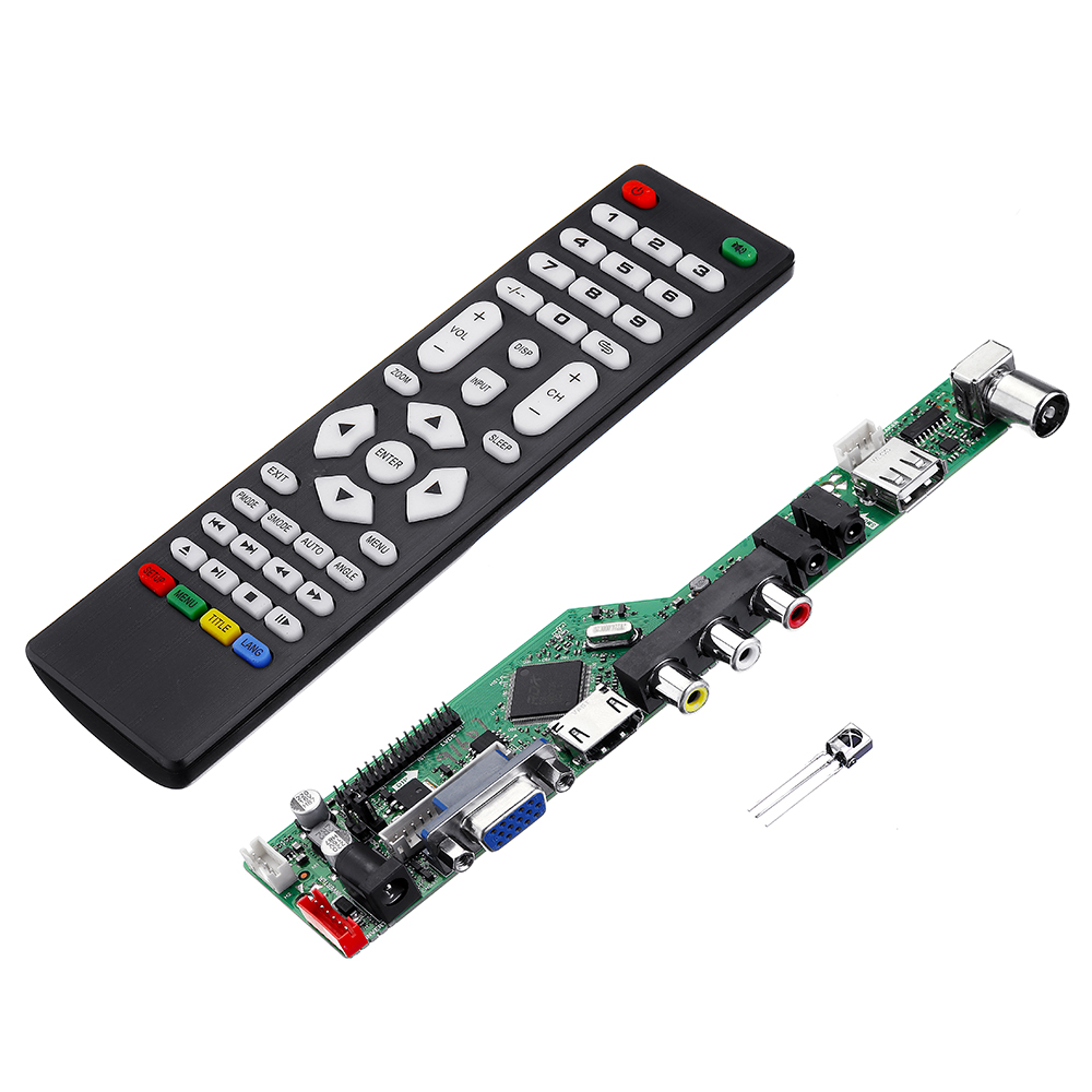 

T.V56.031 HDMI USB AV VGA ATV PC LCD Плата контроллера драйвера с Дистанционное Управление