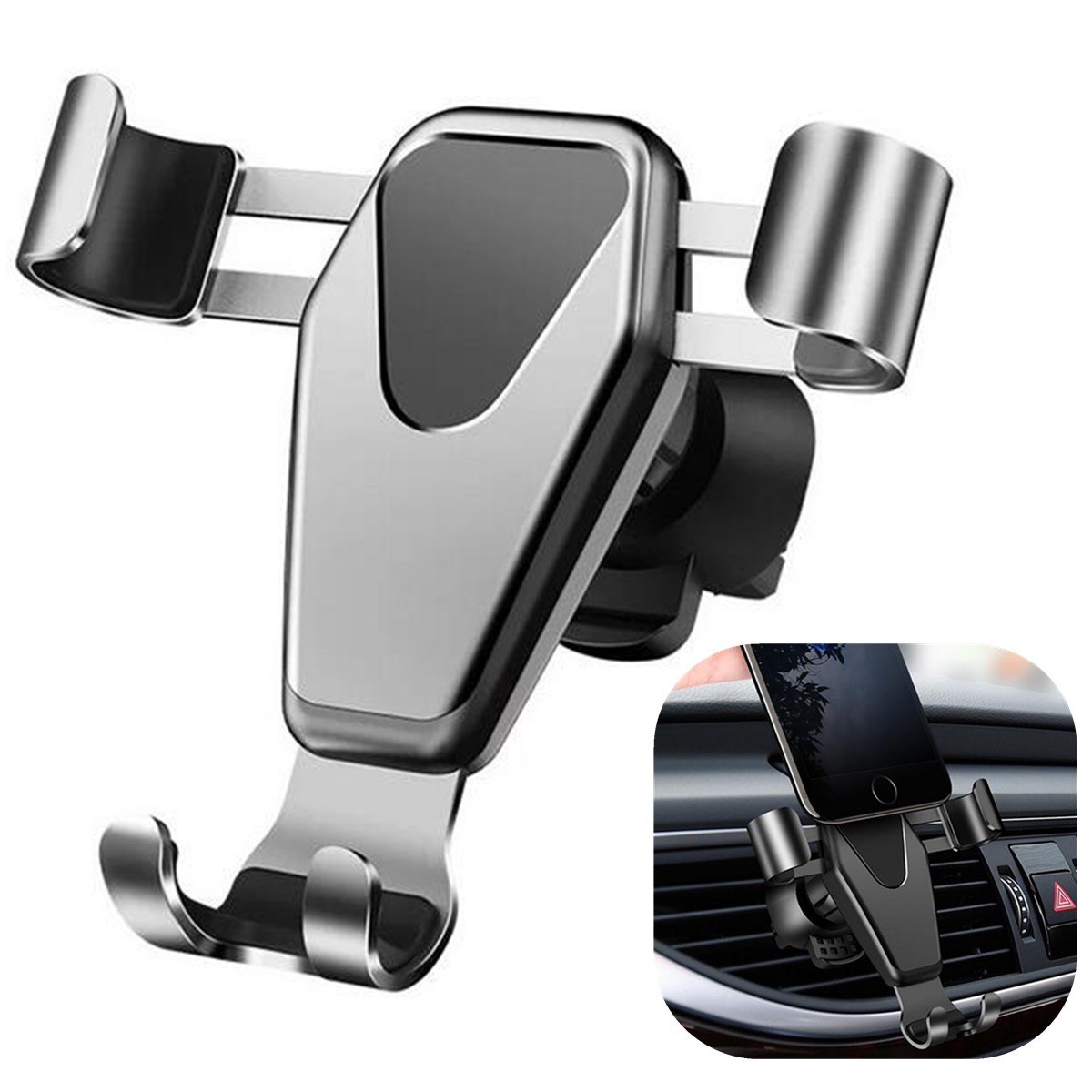 

Gravity Linkage Automatical Lock 360° Rotation Car Mount Air Vent Holder for Xiaomi Mobile Phone 4.0 - 6.0"
