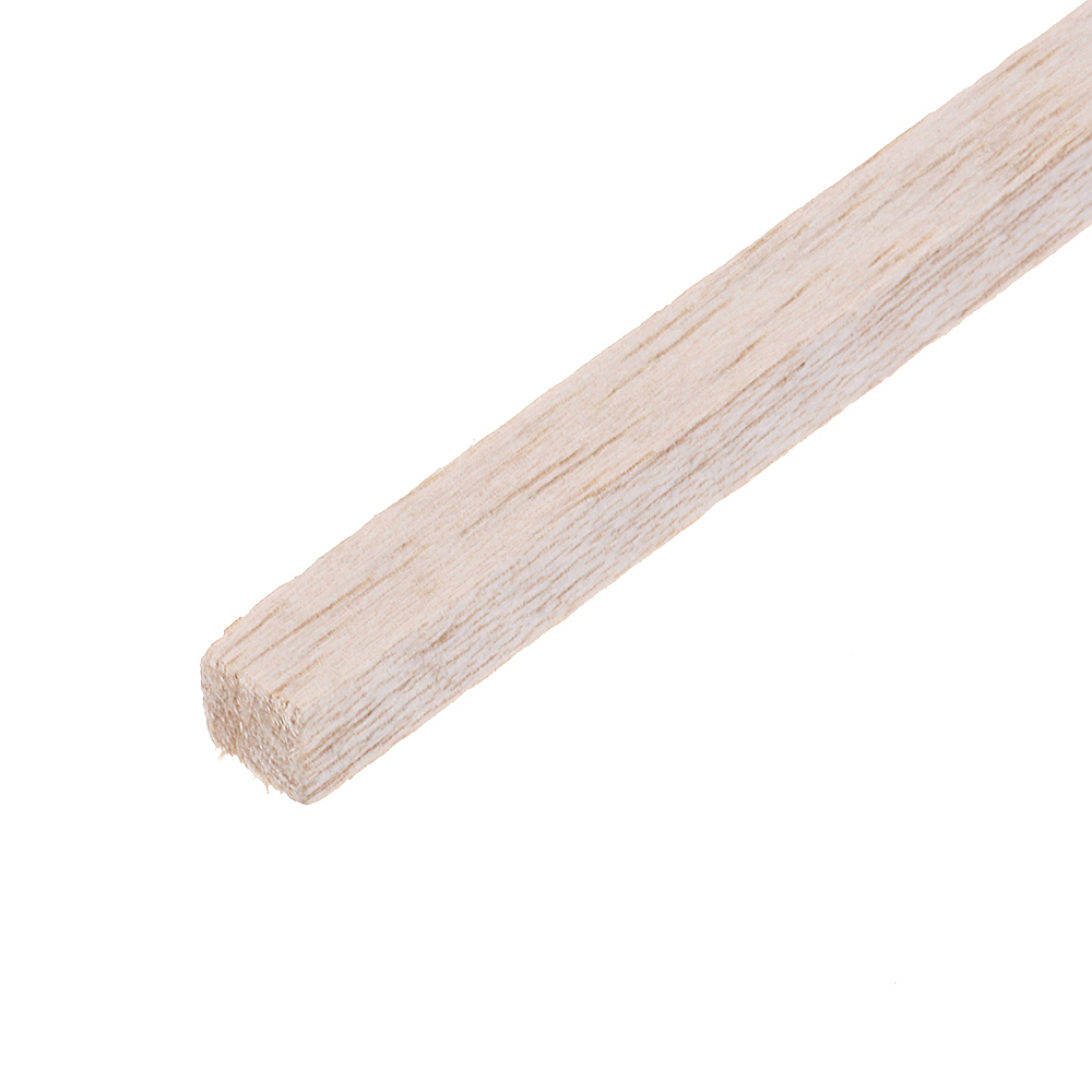 5Pcs/Set 10x10x200mm Square Balsa Wood Bar Wooden Sticks Strips Natural Dowel Unfinished Rods for DIY Crafts Airplane Model 18