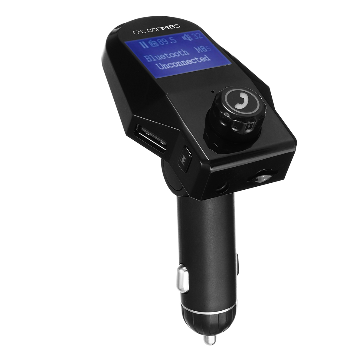 

M8S bluetooth Car Kit FM Transmitter Handfree AUX Audio Car MP3 Music Player Dual USB Car Charger