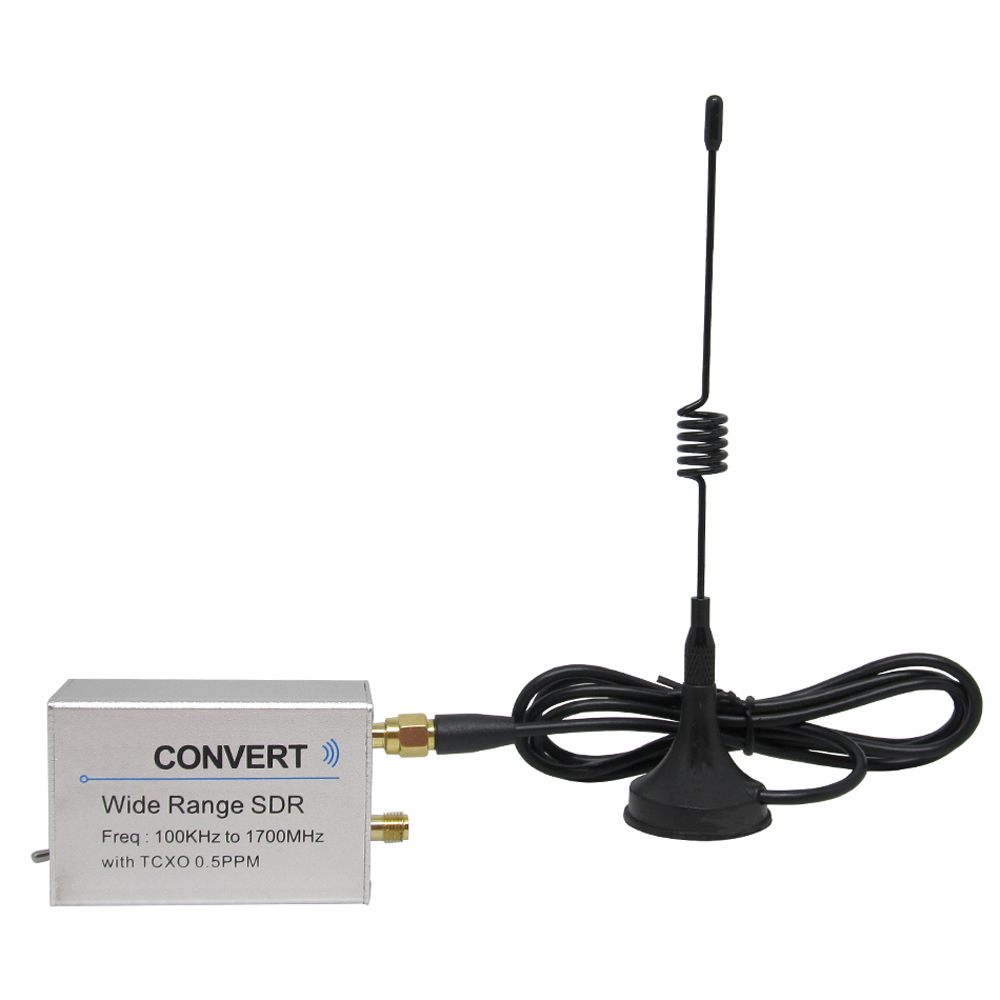 

USB RTL SDR Receiver 100KHz-1.7GHz UV HF RTL-SDR Tuner Stick Support Up-convert winth RTL2832U TXCO 0.5ppm SMA N300U Tester