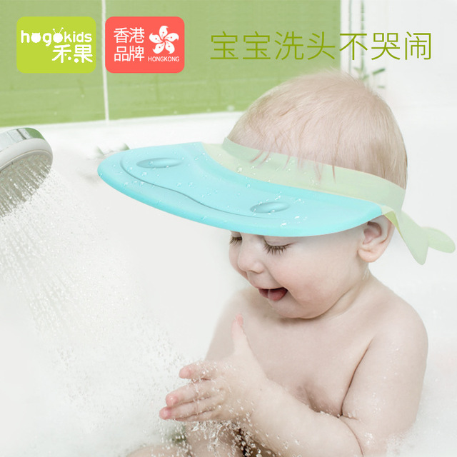 

Шампунь Heguo Baby Силиконовый Baby Child Водонепроницаемы Уши Protector Детская ванна для мытья Волосы Ванна Шапка Регулируемая