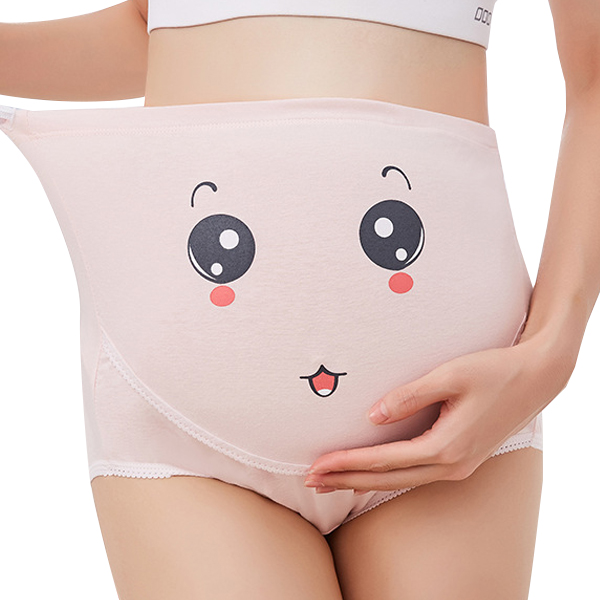 

Pregnant Women Underwear Soft Cotton High Waist Adjustable Maternity Briefs