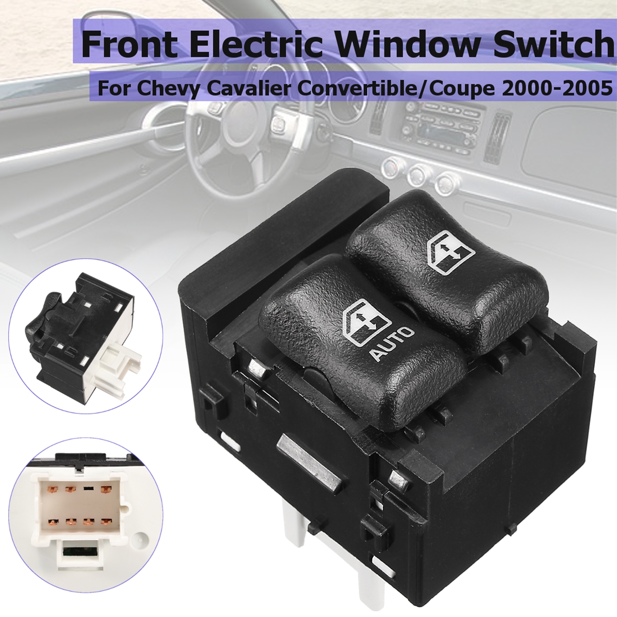 New Power Window Master Control Switch for 2000-2005 Chevy Cavalier 2 door