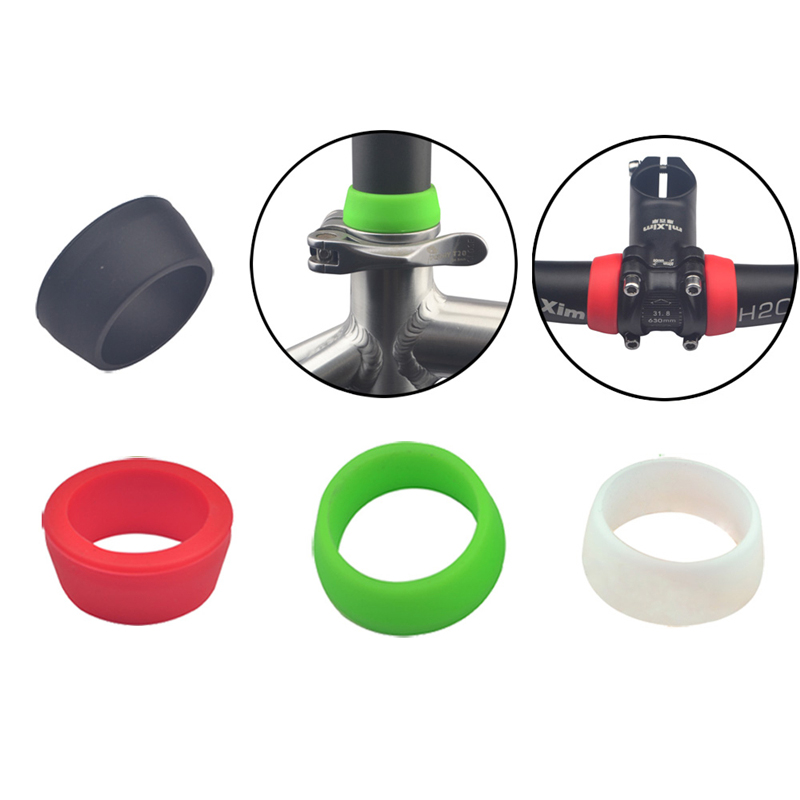 

BIKIGHT Small/Big Waterproof Dustproof Bicycle Silicone Seatpost Cover Ring MTB Road Bike Seat Protection