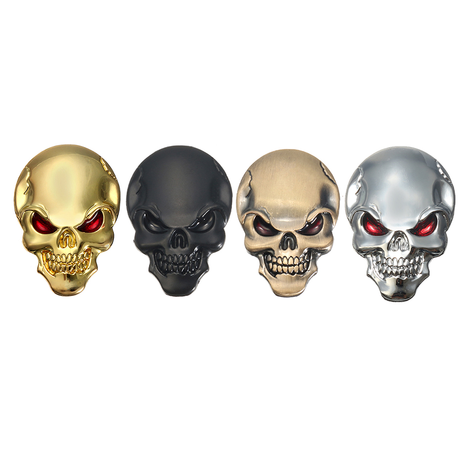 

Banggood 3D Demon Skull Metal Stickers Bone Emblem Badge Decals for Car Motor Truck