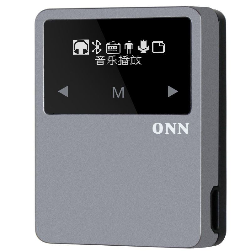 

ONN X1 Bluetooth Спортивный металлический OLED-сенсорный экран 8GB FM-шагомер APE Flac Lossless MP3-плеер с задним зажимом