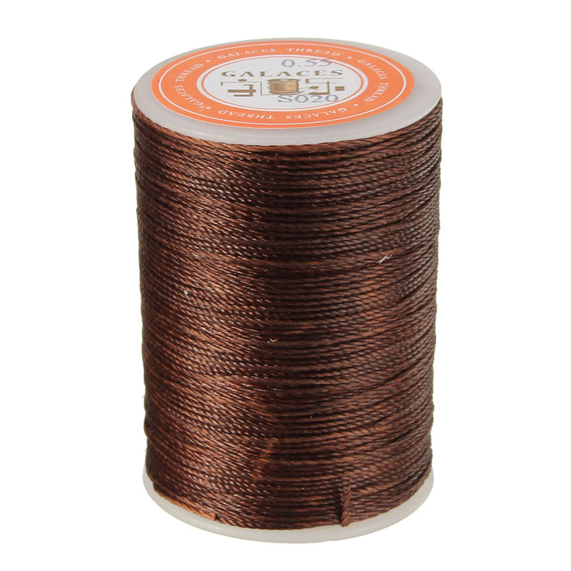 

115m Dacron Wax Line Round DIY Leather Craft Tool 0.55mm For Shoe Sewing