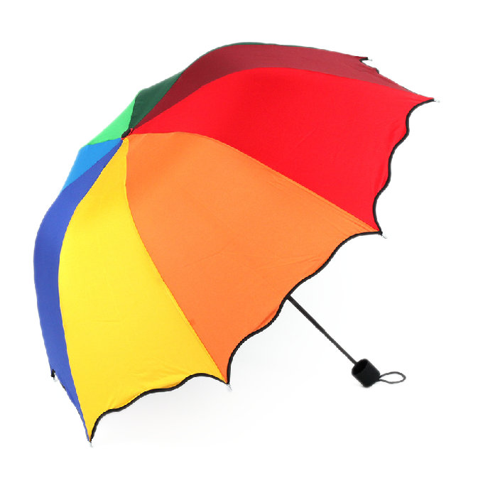 

Honana HN-KU5 Multicolor Flouncing Dome Зонтик Складной зонт Солнечный дождь Ветер для девушек-леди